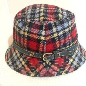 Coach wool plaid bucket hat 
Lining nylon/ polyester size P/S
